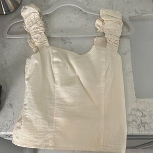 NWT Abercrombie and fitch Cream Sleeveless Top